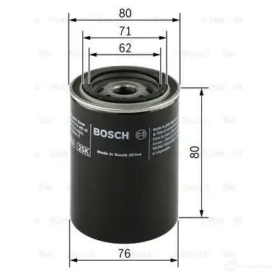 Масляный фильтр BOSCH P 7005 f026407005 370531 OF-SAA-1 изображение 3