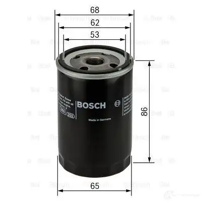 Масляный фильтр BOSCH 0451103276 OT 276 P 3276 329207 изображение 3