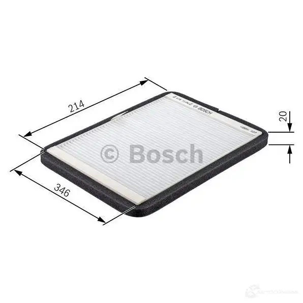 Салонный фильтр BOSCH DY6RY2 1987432033 350980 M 2033 изображение 3