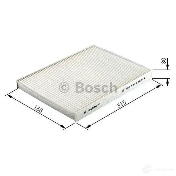 Салонный фильтр BOSCH R 2307 351177 1987432307 V2VNCAK изображение 4