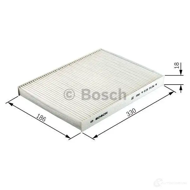 Салонный фильтр BOSCH M 2015 1987432015 350966 1987431015 (A 500) изображение 4