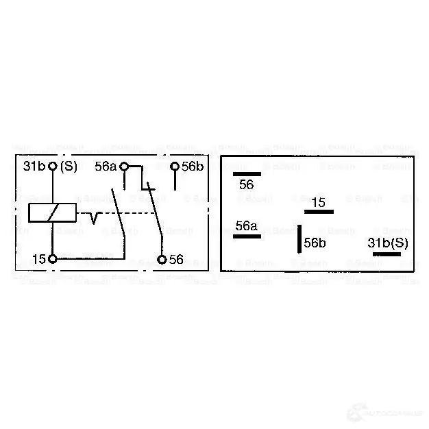 Реле ближнего света BOSCH 2X LGI 3165142024080 324236 0332515012 - Изображение 1