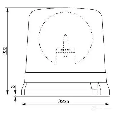 Вращающийся проблесковый маячок BOSCH 4N6A7A4 RKLE 200 B2 24V rot 363701 7782364404 - Изображение 1