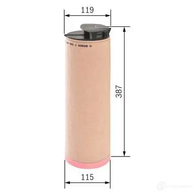 Вторичный воздушный фильтр BOSCH 370093 f026400239 S0239 S 0239 - Изображение 1