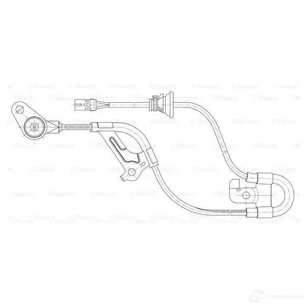 Датчик АБС BOSCH WS6668 315205 DF 6 0265006668 изображение 4