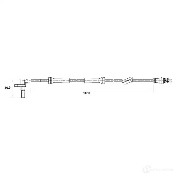 Датчик АБС BOSCH 0265007032 315276 WS7032 DF 10
