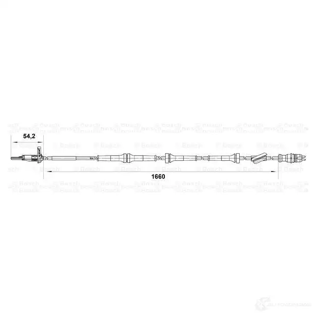 Датчик АБС BOSCH 315372 WS7513 DF 11 0265007513 изображение 2