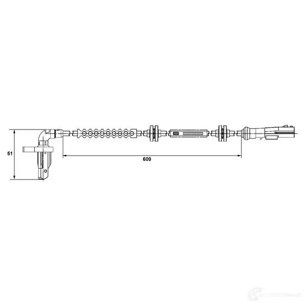 Датчик АБС BOSCH DF 11 CP7R2 6004624 0265008294