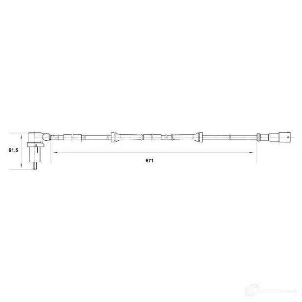 Датчик АБС BOSCH WS6401 315138 0265006401 DF 6