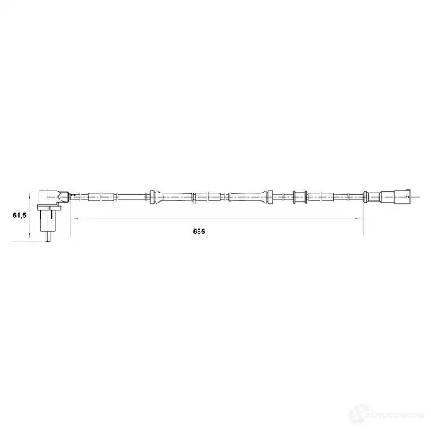 Датчик АБС BOSCH 315137 WS6400 DF 6 0265006400