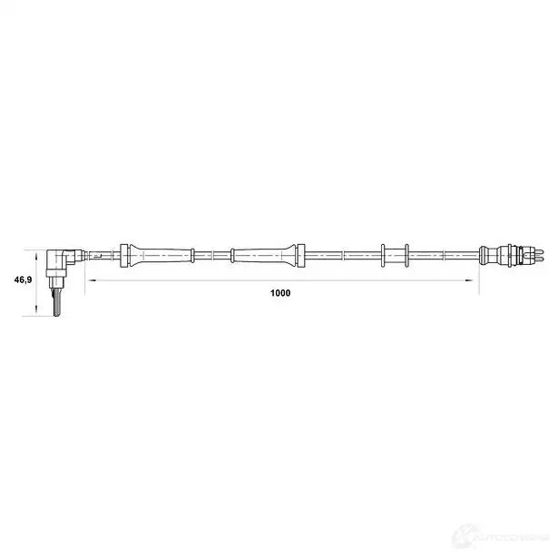 Датчик АБС BOSCH 0265007064 315302 WS7064 DF 10