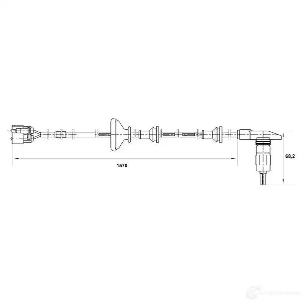 Датчик АБС BOSCH WS1380 0265001380 314833 DF 1 + DF 2,18 DM