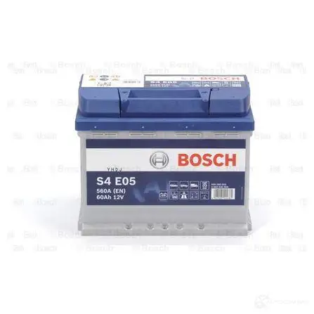 Аккумулятор 60 ач 560 а 12 в efb 242x175x190 BOSCH 304181 0092S4E050 12V 60AH 560A S4 E05 изображение 0