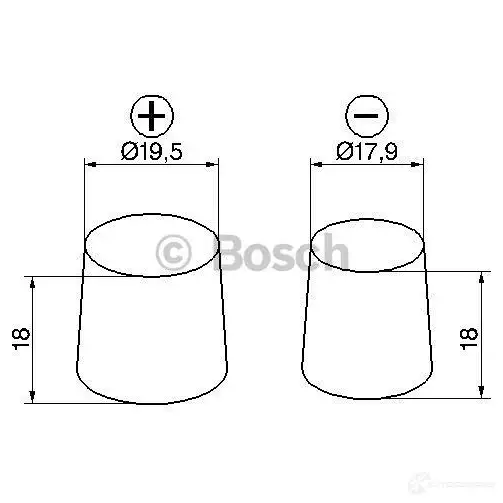 Аккумулятор 60 ач 560 а 12 в efb 242x175x190 BOSCH 304181 0092S4E050 12V 60AH 560A S4 E05 изображение 4