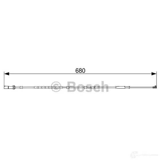 Датчик износа тормозных колодок BOSCH 1987473569 AP103 6 351566 8HEVKVL - Изображение 1