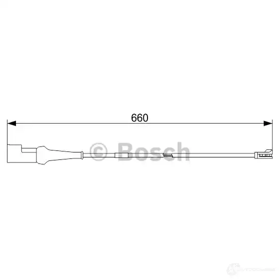 Датчик износа тормозных колодок BOSCH 1987473552 A P1042 XJKJHC 351549 - Изображение 1