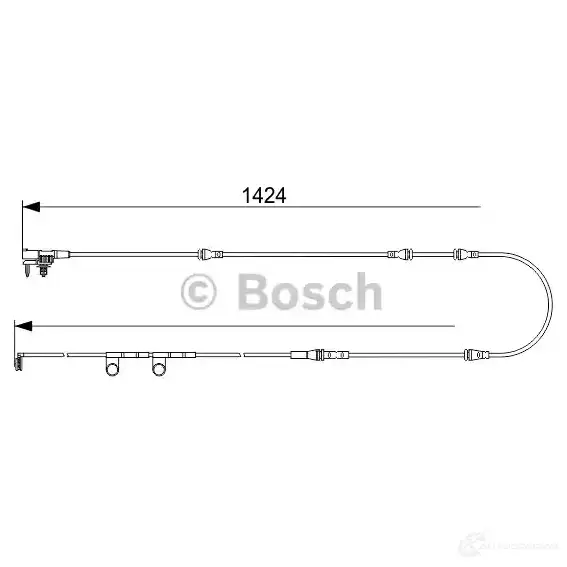 Датчик износа тормозных колодок BOSCH 351560 AP 1048 1987473563 WTDIB7B - Изображение 1