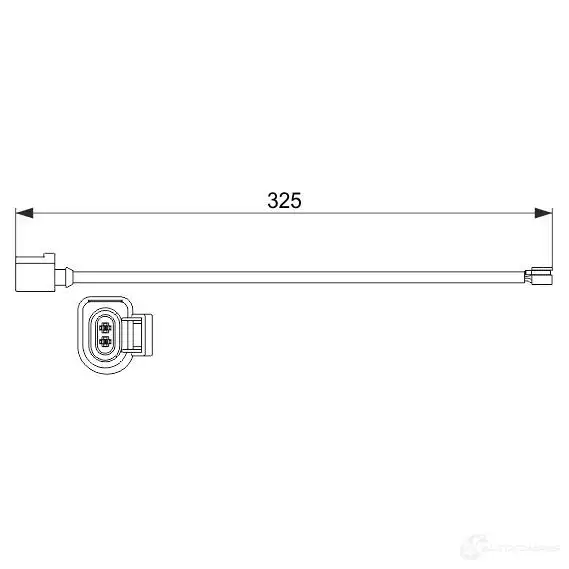 Датчик износа тормозных колодок BOSCH 1987473529 AP 857 Q1ZTP 351527