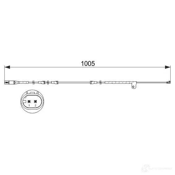 Датчик износа тормозных колодок BOSCH 351519 1987473521 AP84 9 NQ3RRC