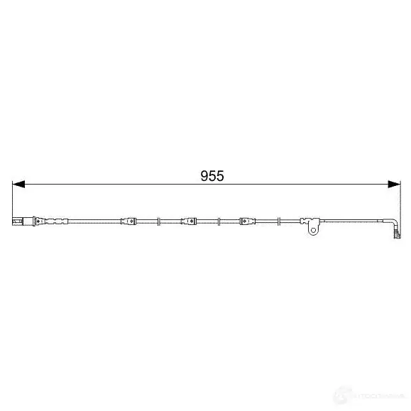 Датчик износа тормозных колодок BOSCH ZLR2T AP82 1 1987473028 351462