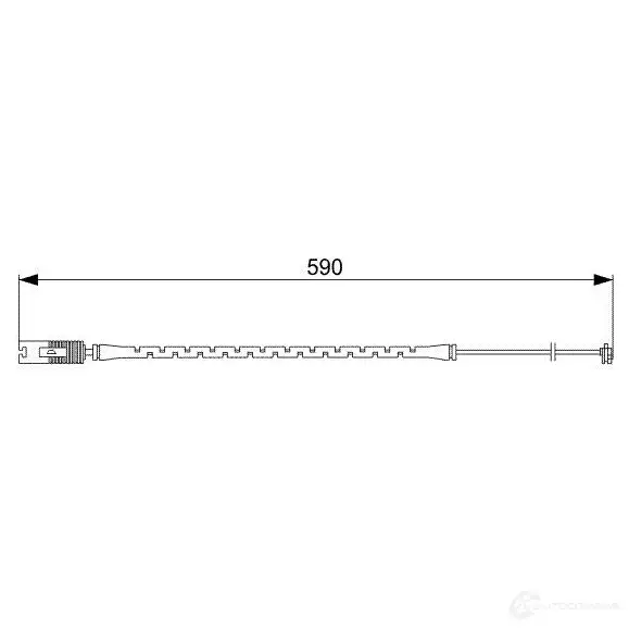 Датчик износа тормозных колодок BOSCH 1987473042 351476 OPUEG AP 314