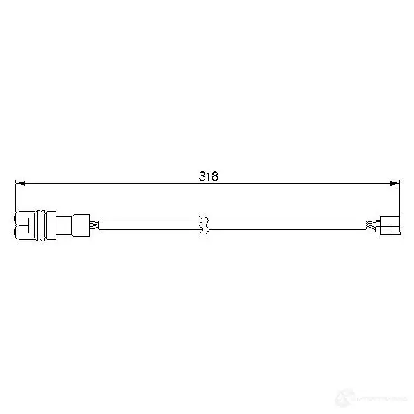 Датчик износа тормозных колодок BOSCH 352258 98 8 1987474988 AP236