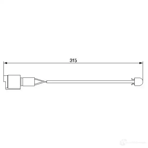 Датчик износа тормозных колодок BOSCH 352224 AP203 95 1 1987474951