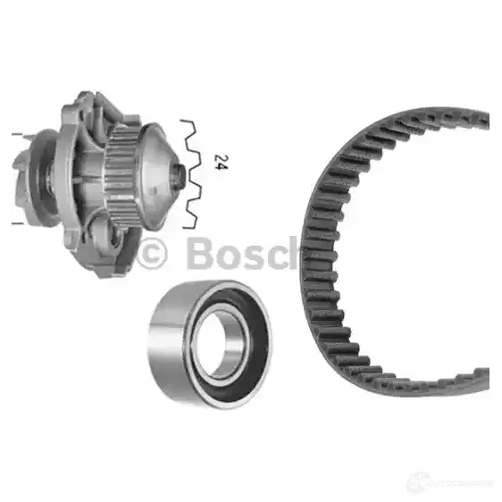 Комплект ремня грм с водяным насосом BOSCH 356359 U1C4DP WASSERPU MPEN-SET 1987946931 изображение 2