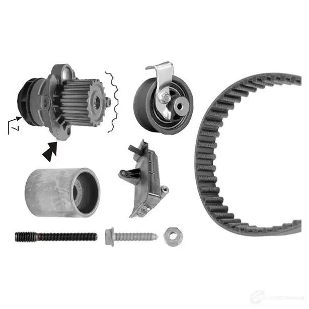 Комплект ремня грм с водяным насосом BOSCH WASSERPUMPEN-SET 357687 1987948867 8 867