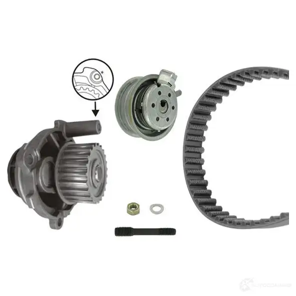 Комплект ремня грм с водяным насосом BOSCH 1987946438 WASSERPUMP EN-SET 6497O4A 356215