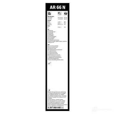 Щетка стеклоочистителя BOSCH AR 66 N SKUJ0 360717 3397008848 изображение 0