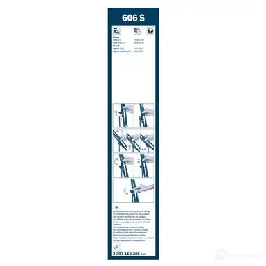 Щетка стеклоочистителя BOSCH MOK5Q 3397118305 361112 606 S - Изображение 1