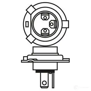 Лампа H4 P43T 60/55 Вт 12 В BOSCH 1437245410 1987302141 PX7 IB8L изображение 5