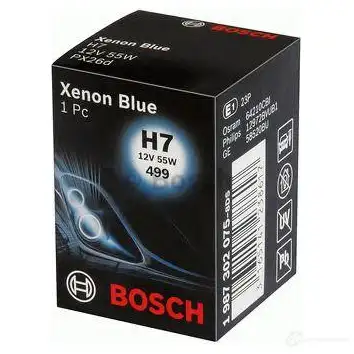 Лампа галогеновая H7 XENON BLUE 55 Вт 12 В BOSCH Blister 1pcs - 1 987 301 013 1987302075 350184 12V 55W H7 Xenon Blue изображение 2