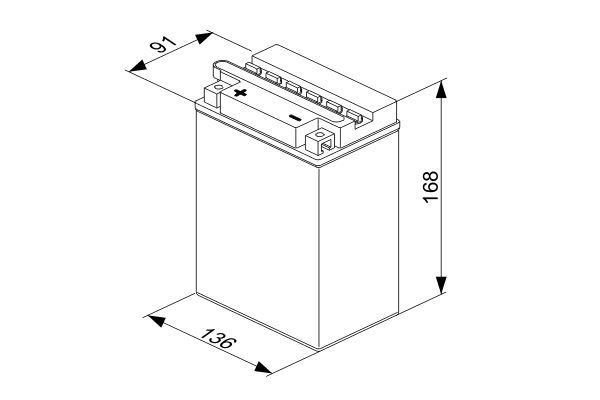 Аккумулятор универсальный BOSCH 1440034076 4VTGYH E 0092M40350 - Изображение 1