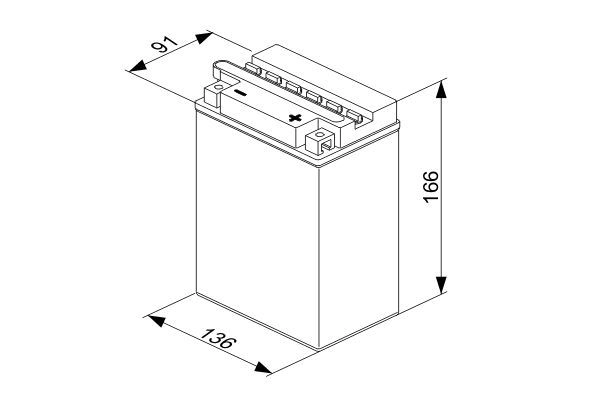 Аккумулятор универсальный BOSCH 0092M40340 Z OMGL70 1440034077 - Изображение 1