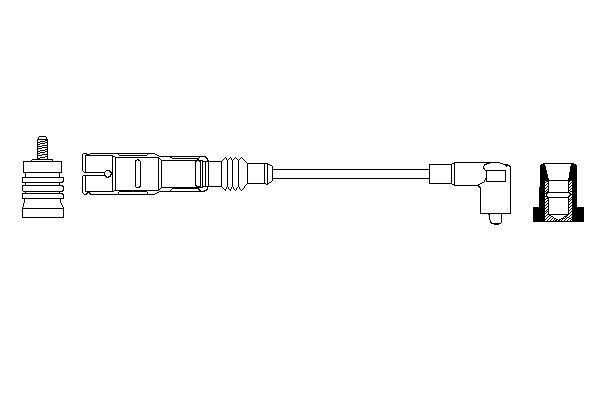 Провод зажигания Bosch 6013944 45 VI 2EXCORB 0 356 912 889