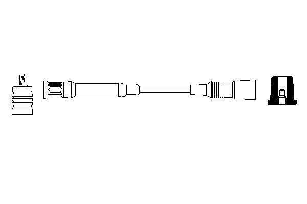 Провод зажигания Bosch 0 356 912 899 99HJ1 86 BD 6013872