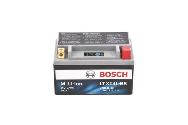 Аккумулятор 4 ач обратная 290 а 12 в 134x75x133 BOSCH LTX14L-BS LION 0986122623 333601 SN5CW - Изображение 1