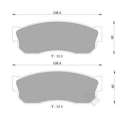 Тормозные колодки, дисковые, комплект Bosch 0 986 505 712 1423143112 BP571 2 V51VI