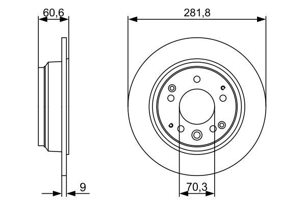 Тормозной диск Bosch E1 90R-02C0357/0212 340694 BD2483 0 986 479 V78 изображение 0