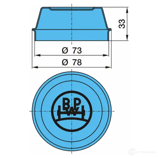 Колпак подшипника колеса BPW 1438566394 0321105030 0BC DNL