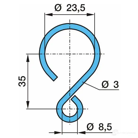 Стопорное кольцо анкерного штифта тормозов BPW 0335000140 26535984 CM PIEAT
