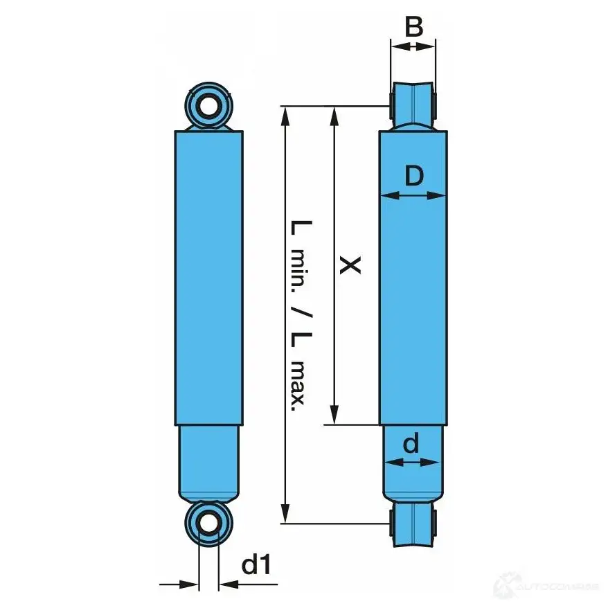 Амортизатор BPW 22457220 0237021400 F4 6JV