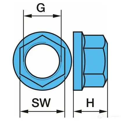 Гайка ступицы колеса BPW F56G JC6 1225427211 0252131214