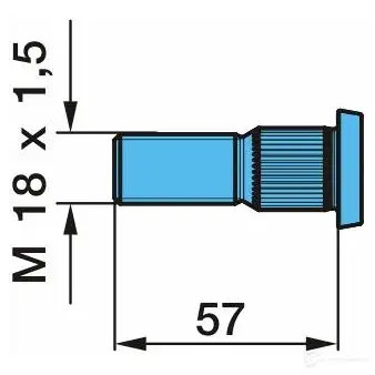 Шпилька колеса BPW 1437949742 0329601231 2AM PO