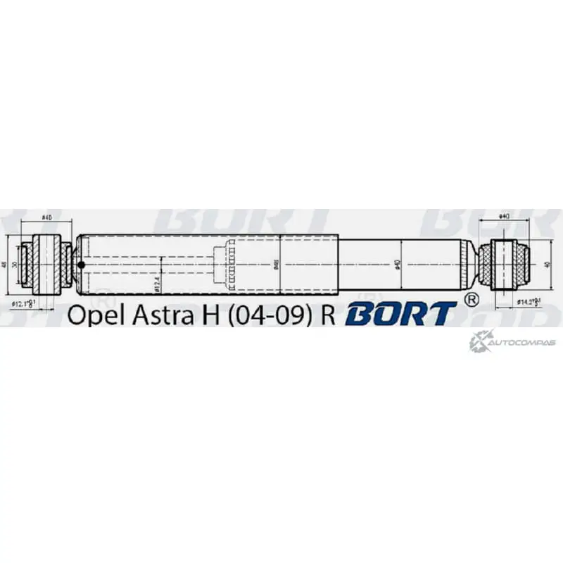 Амортизатор газомасляный задний BORT 1422495331 G11240040 NET6Q B 8NZ7 - Изображение 1