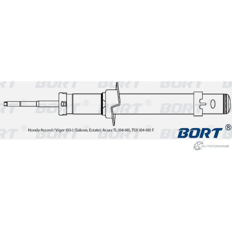Стойка амортизационная газомасляная передняя BORT 837XYK G41242017 1422495764 T GE415
