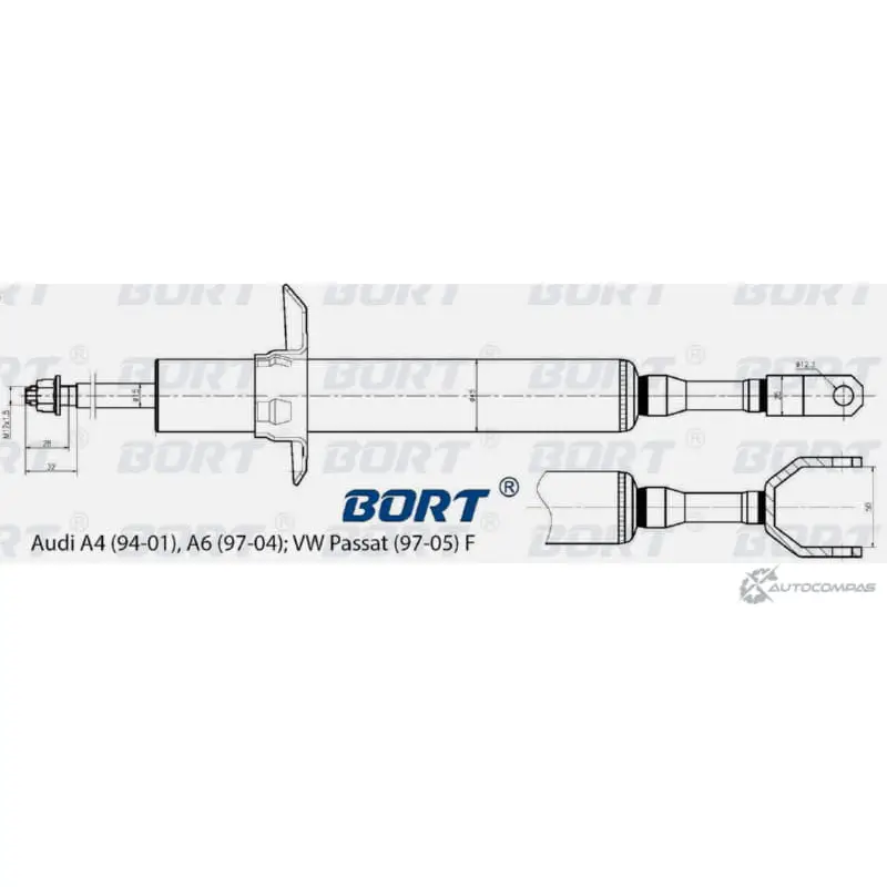 Стойка амортизационная газомасляная передняя BORT CD5UC JEL7 FH 1422495816 G41545001