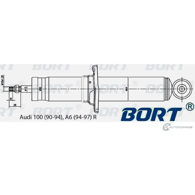 Амортизатор газомасляный задний BORT G41554001 1422495827 ZFB3G S WFQMRN